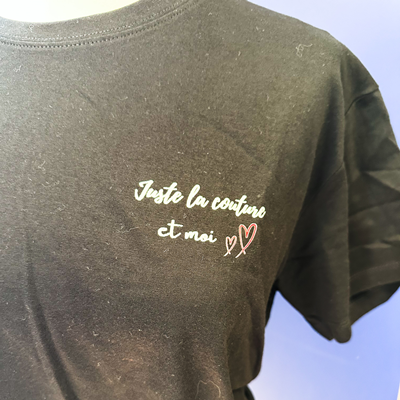 Tee-Shirt Juste La Couture Noir