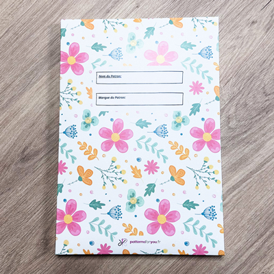 Boite de Rangement pour Patron Fleurs Rose