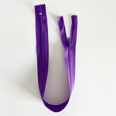 Fermeture éclair 40 cm Nylon Violet Non séparable