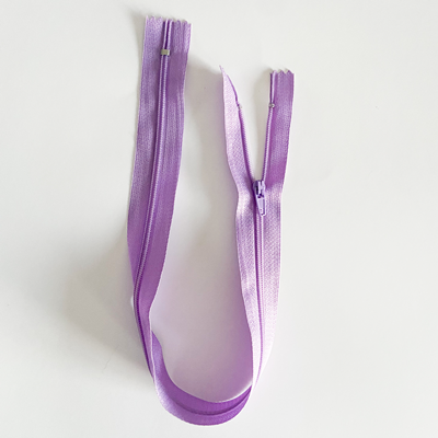 Fermeture éclair 40 cm Nylon Violet clair Non séparable