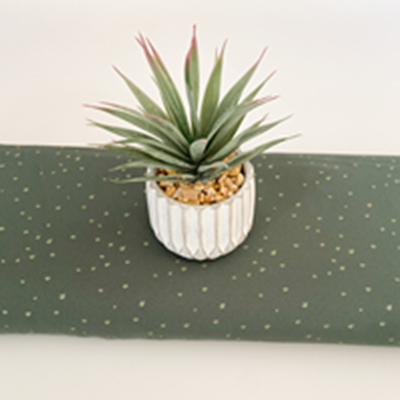 Crêpe de viscose fleurs dorées