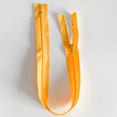 Fermeture éclair 40 cm Nylon Orange Non séparable