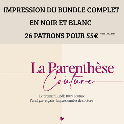 BUNDLE - Patrons en Noirs et Blancs