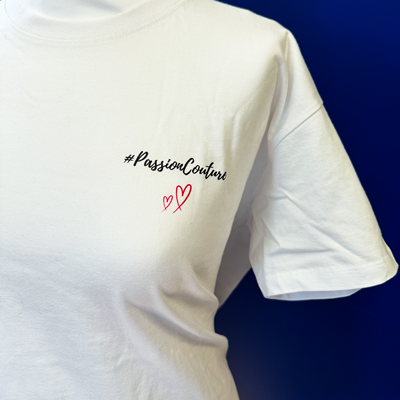 Tee-Shirt Passion Couture Blanc