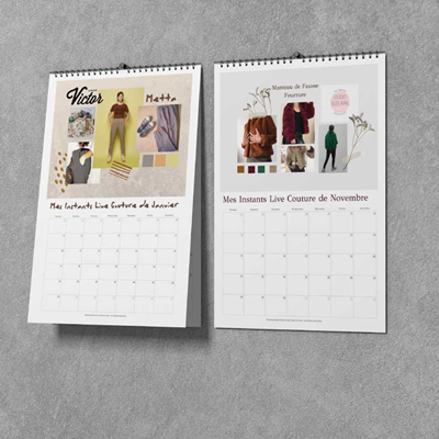 Calendrier A4 Etincelles