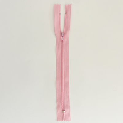 Fermeture éclair 20 cm Nylon Rose clair Non séparable