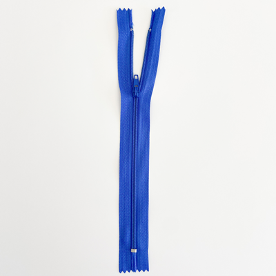 Fermeture éclair 20 cm Nylon Bleu Non séparable