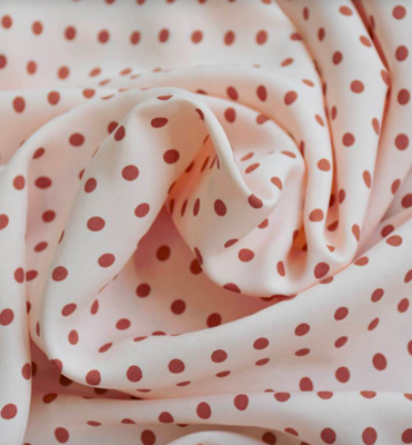 Tissu Pois Nude